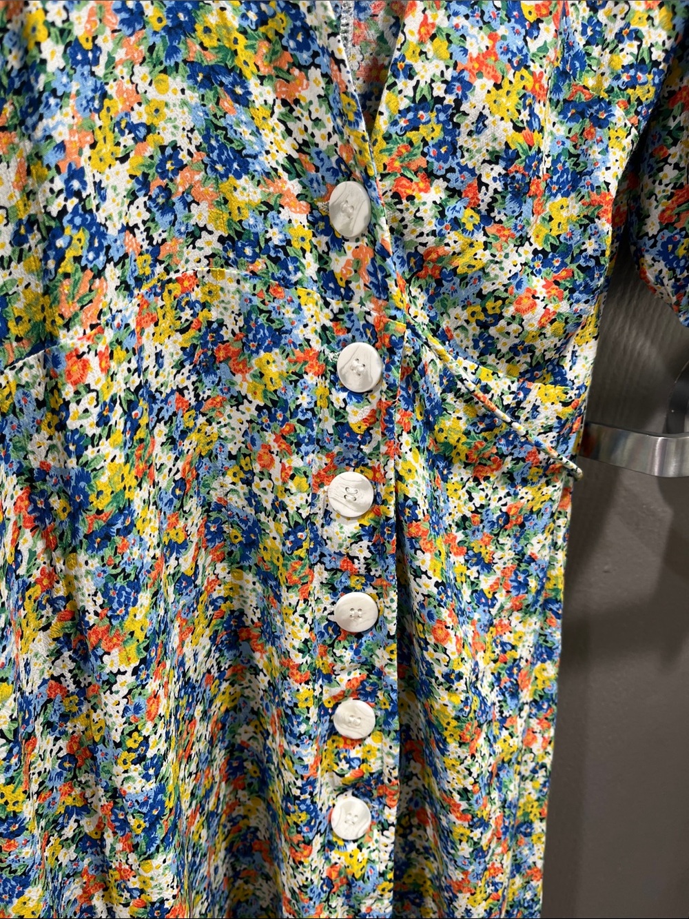Faithfull the Brand floral midi wrap dress